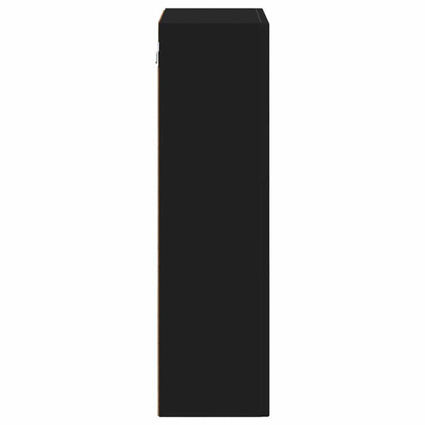 Hängeschrank Schwarz mit Regal