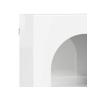 Hochglanz Hängeschrank Weiß 59x20x71,5 cm