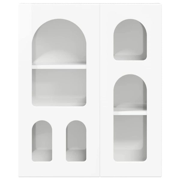 Hochglanz Hängeschrank Weiß 59x20x71,5 cm