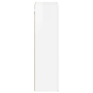 Hochglanz Hängeschrank Weiß 59x20x71,5 cm