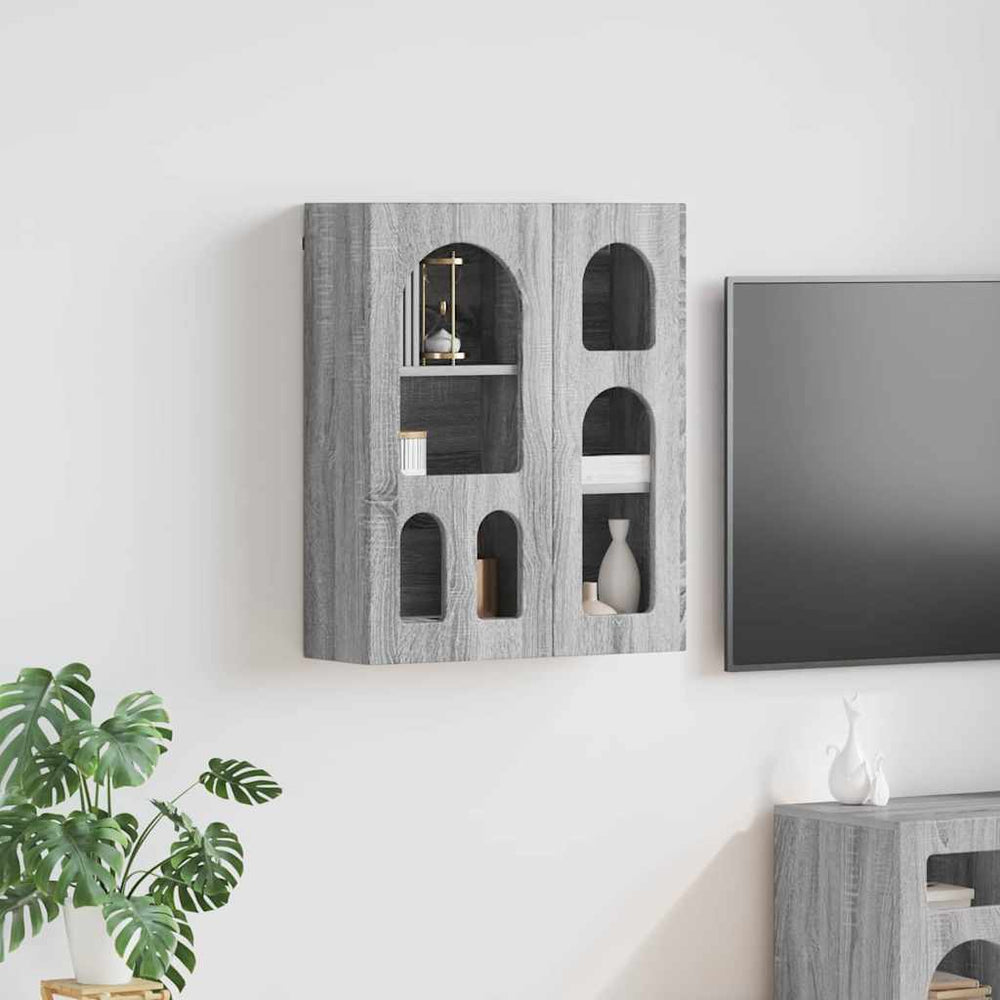Grauer Hängeschrank Sonoma, 59 cm