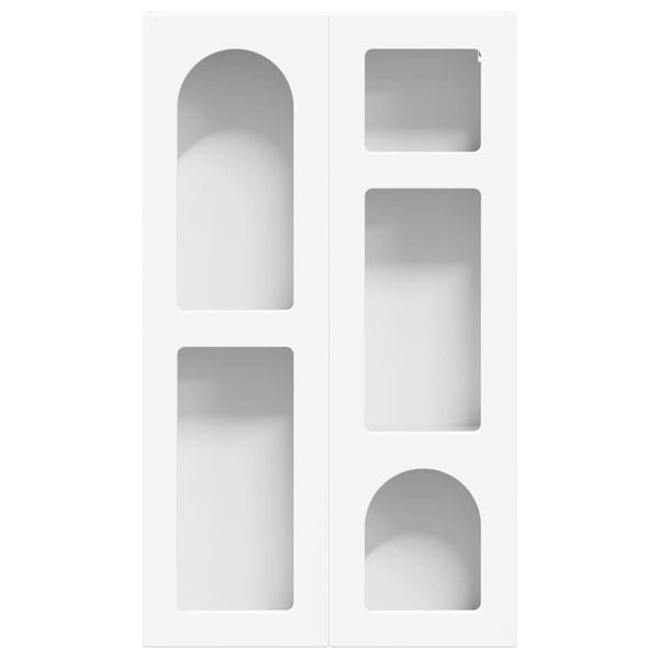 Hängeschrank Weiß mit Regal 59x20x100cm