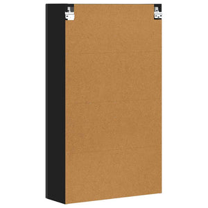 Hängeschrank Schwarz mit Regal 59x20x100cm