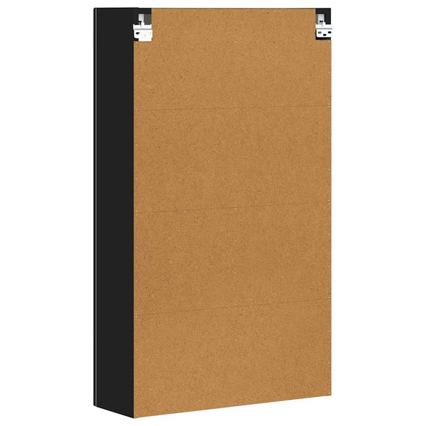 Hängeschrank Schwarz mit Regal 59x20x100cm