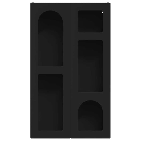 Hängeschrank Schwarz mit Regal 59x20x100cm
