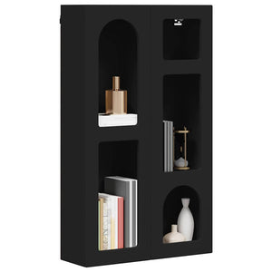 Hängeschrank Schwarz mit Regal 59x20x100cm
