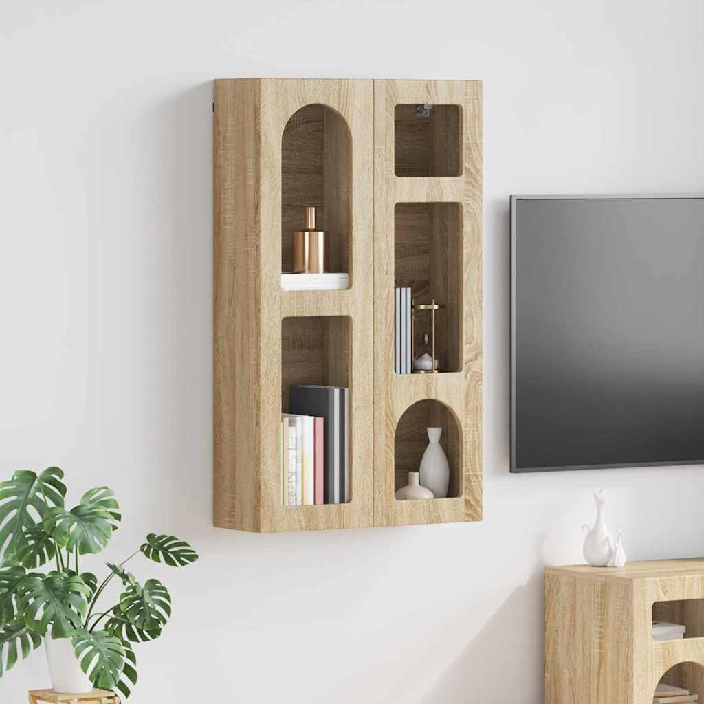 vidaXL Armoire murale chêne sonoma 59 x 20 x 100 cm bois d'ingénierie