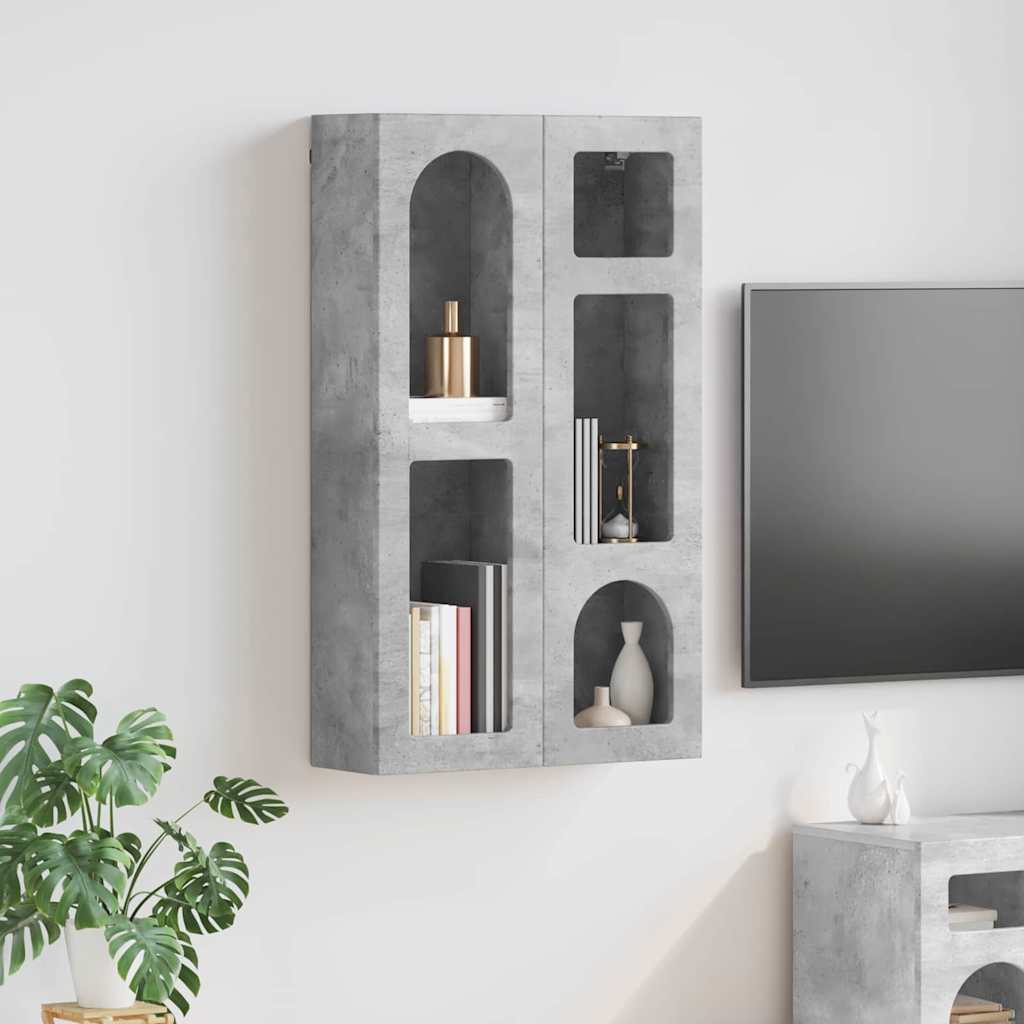Hängeschrank Beton Grau 59x20x100cm