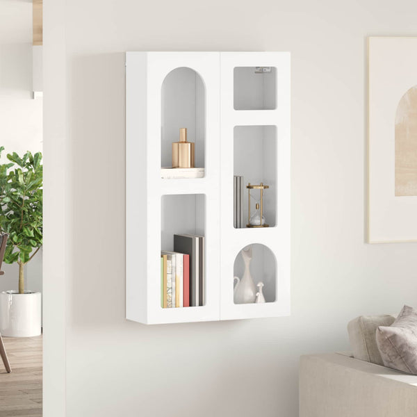 Hängeschrank Weiß Hochglanz 59x20x100cm