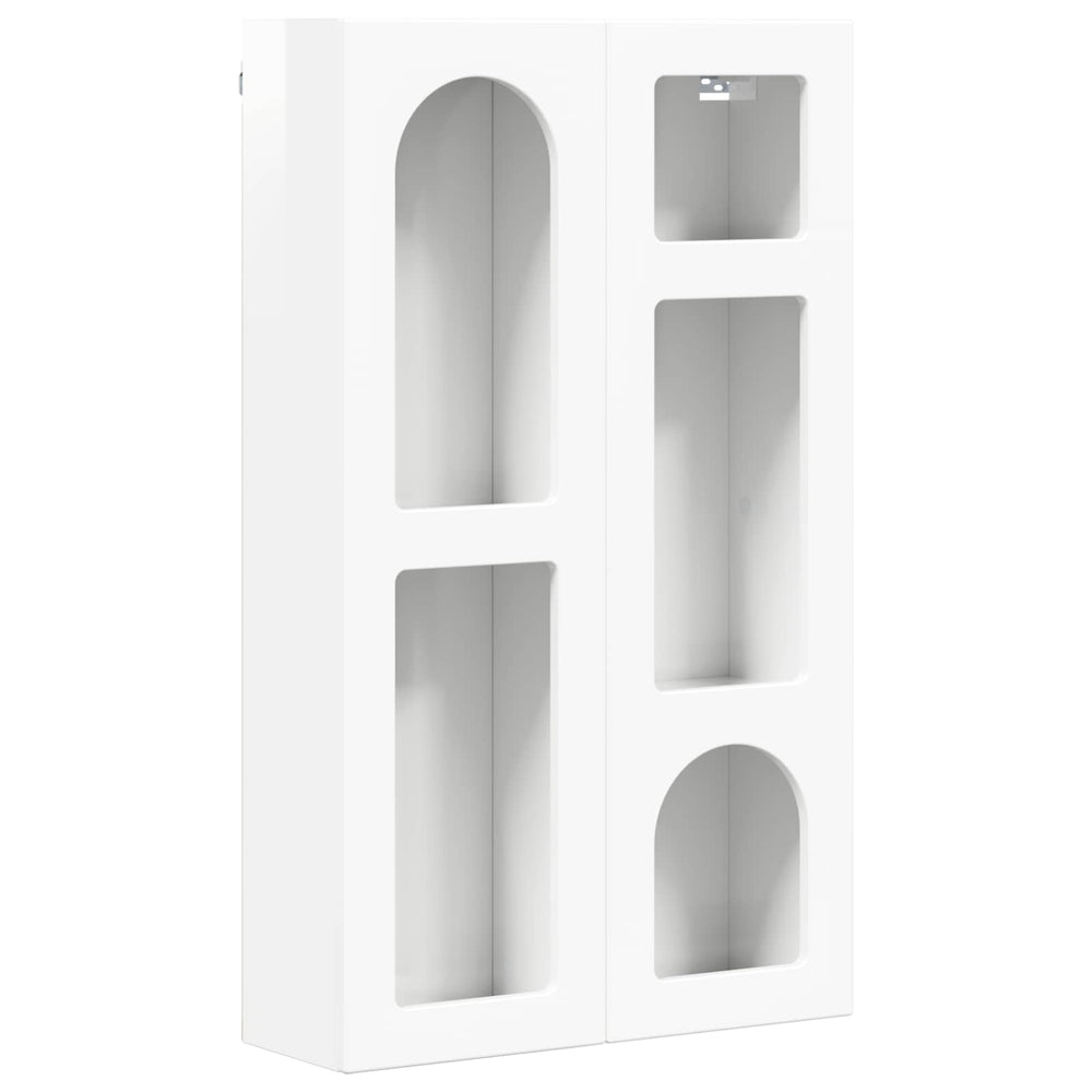 Hängeschrank Weiß Hochglanz 59x20x100cm