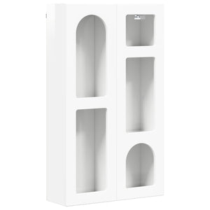 Hängeschrank Weiß Hochglanz 59x20x100cm