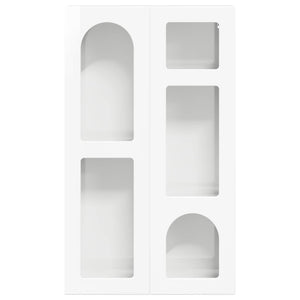 Hängeschrank Weiß Hochglanz 59x20x100cm