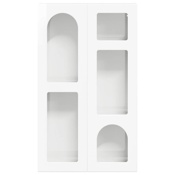 Hängeschrank Weiß Hochglanz 59x20x100cm