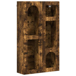 vidaXL Armoire murale Chêne fumé 59 x 20 x 100 cm Bois d'ingénierie