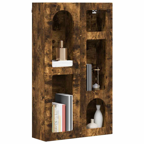 vidaXL Armoire murale Chêne fumé 59 x 20 x 100 cm Bois d'ingénierie