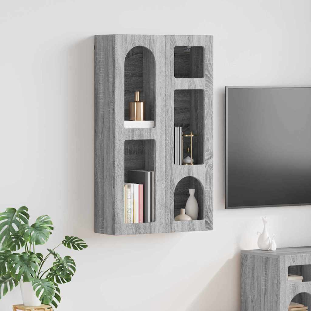 Hängeschrank Grau Sonoma 59x20x100 cm