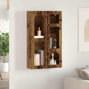 Hängeschrank Altholz mit Regal 59x20x100cm