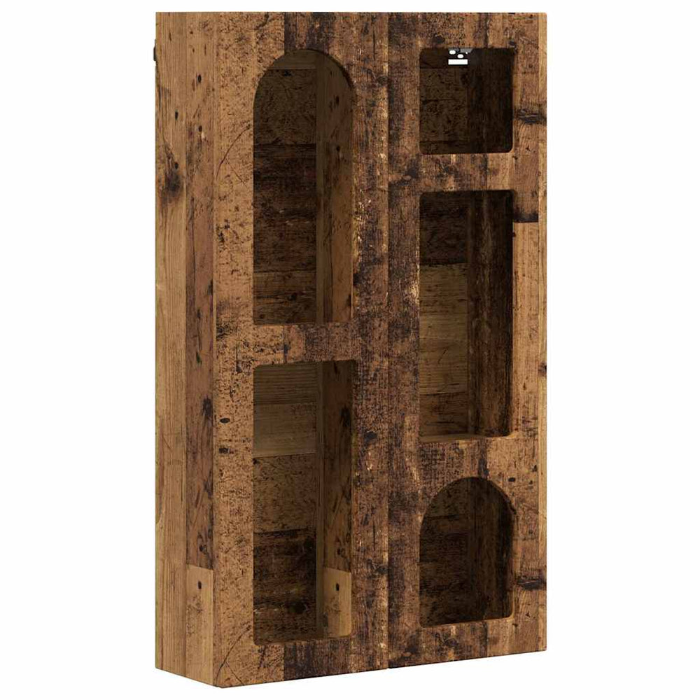 Hängeschrank Altholz mit Regal 59x20x100cm
