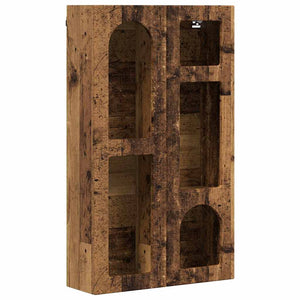 Hängeschrank Altholz mit Regal 59x20x100cm