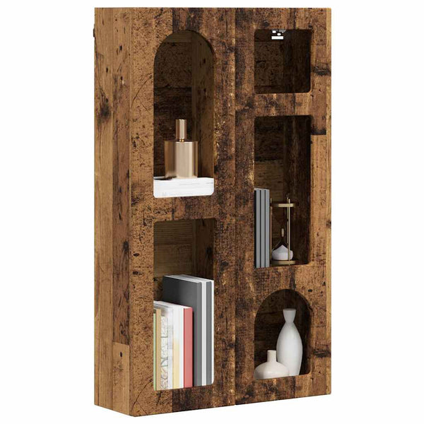 Hängeschrank Altholz mit Regal 59x20x100cm