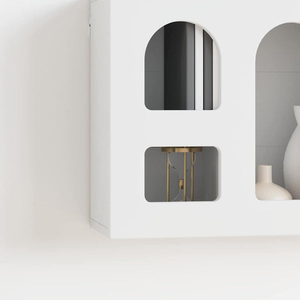Hängeschrank Weiß mit Regal, 60 cm