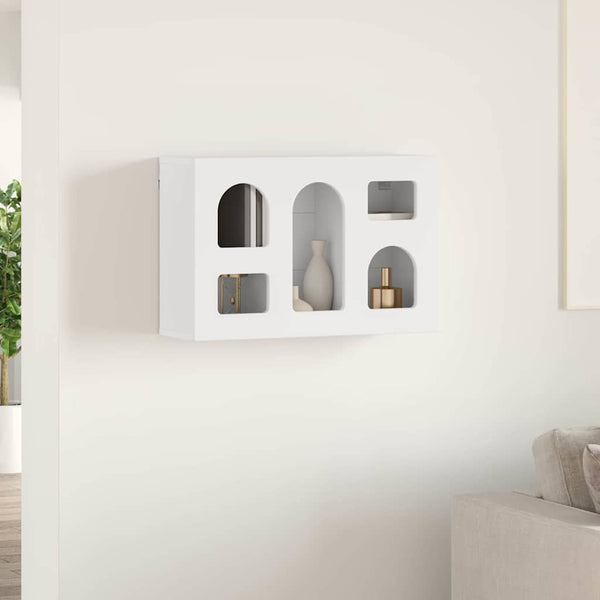 Hängeschrank Weiß mit Regal, 60 cm