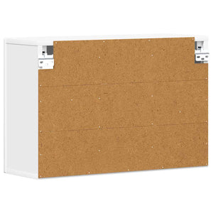Hängeschrank Weiß mit Regal, 60 cm