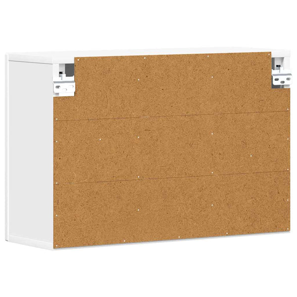 Hängeschrank Weiß mit Regal, 60 cm