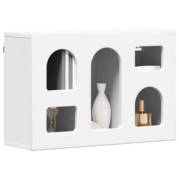 Hängeschrank Weiß mit Regal, 60 cm