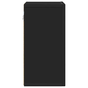 Hängeschrank Schwarz mit Regal 60x20x40cm