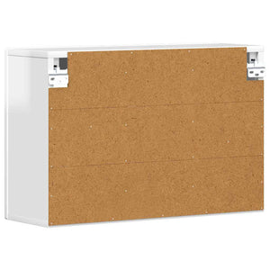 Hängeschrank Weiß Hochglanz 60x20x40cm