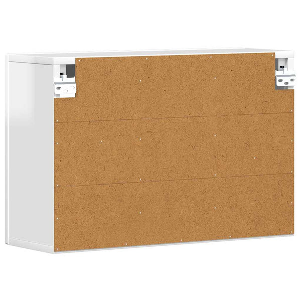 Hängeschrank Weiß Hochglanz 60x20x40cm