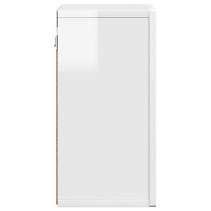 Hängeschrank Weiß Hochglanz 60x20x40cm