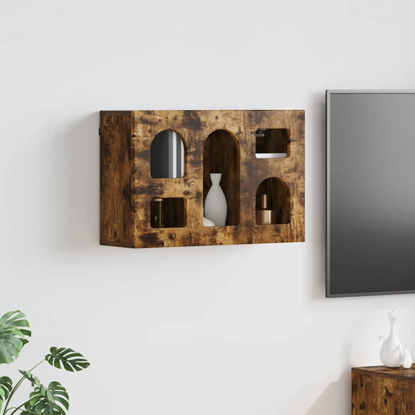 vidaXL Meuble Haut Chêne Fumé 60 x 20 x 40 cm Bois d'ingénierie