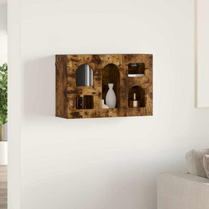 vidaXL Meuble Haut Chêne Fumé 60 x 20 x 40 cm Bois d'ingénierie