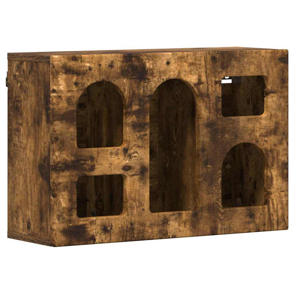 vidaXL Meuble Haut Chêne Fumé 60 x 20 x 40 cm Bois d'ingénierie