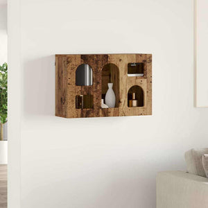 Hängeschrank Altholz mit Regal 60x40 cm