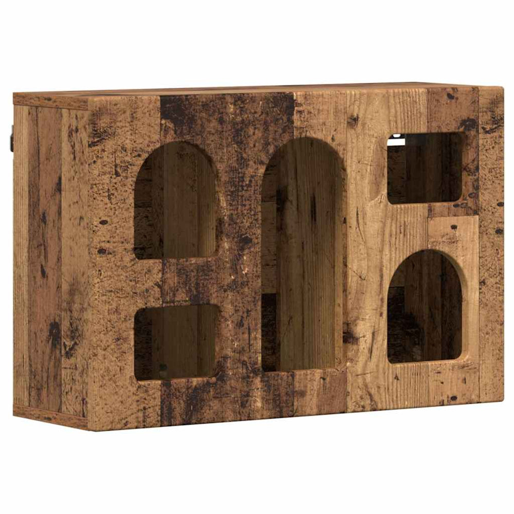 Hängeschrank Altholz mit Regal 60x40 cm