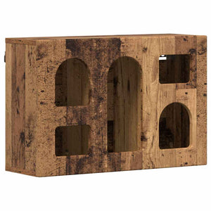 Hängeschrank Altholz mit Regal 60x40 cm