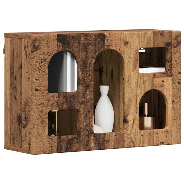Hängeschrank Altholz mit Regal 60x40 cm