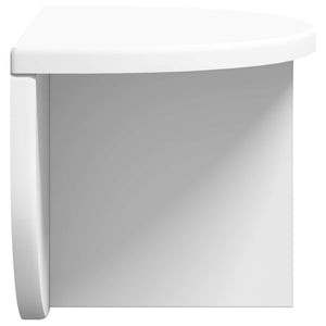 Weißes Wandregal 38 cm