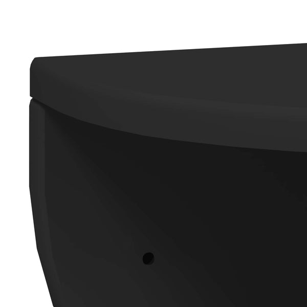 Schwarzes Wandregal 38x19x19cm