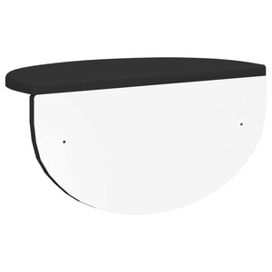 Schwarzes Wandregal 2er-Set, 38cm