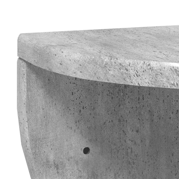 Wandregal Beton Grau 38x19 cm