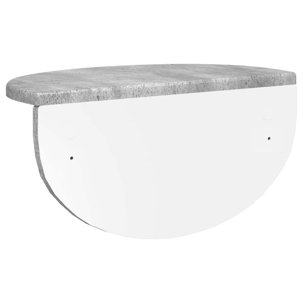 Wandregal 2er Set Beton Grau