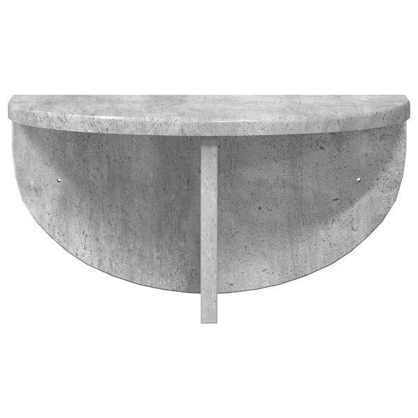 Wandregal 2er Set Beton Grau