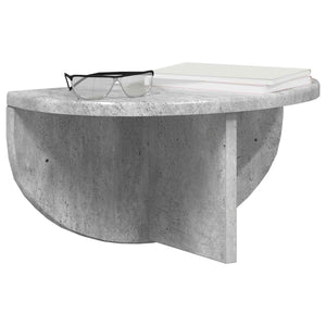 Wandregal 2er Set Beton Grau
