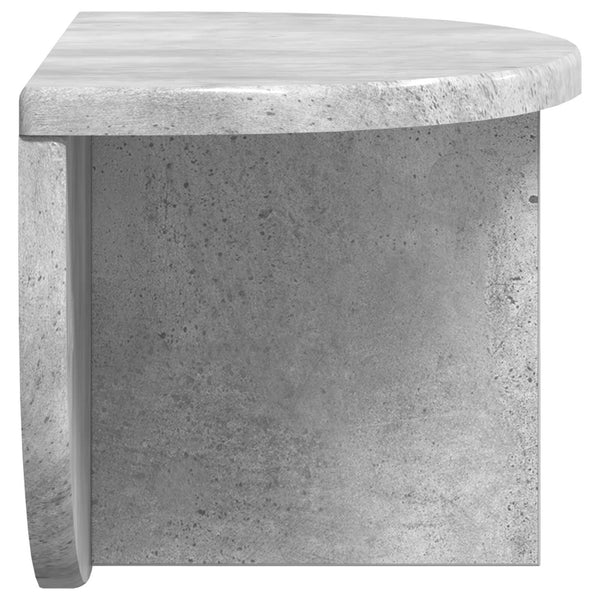 Wandregal 2er Set Beton Grau