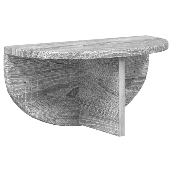 Graues Wandregal Sonoma 2er-Set