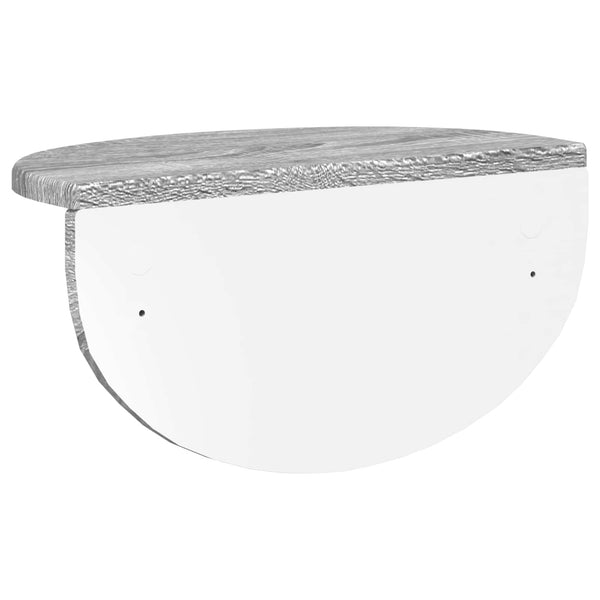Graues Wandregal Sonoma 2er-Set